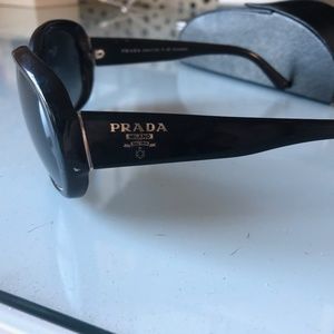 Black polarized Prada sunglasses